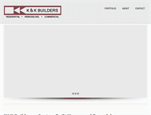 Tablet Screenshot of kkbuilders.net